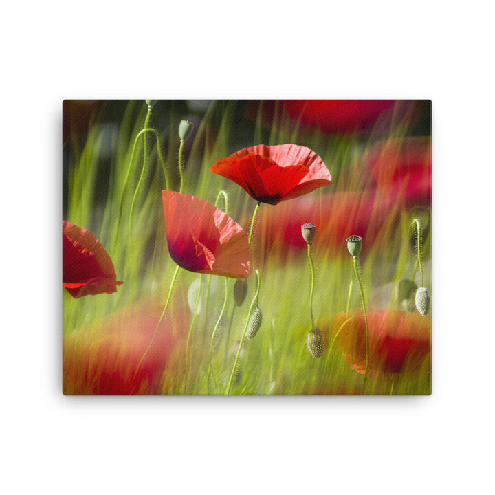 Artistic Poppy canvas - Posterfy.AI