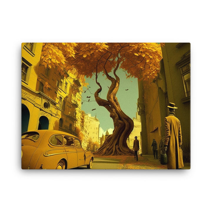 Autumn Days in the city canvas - Posterfy.AI