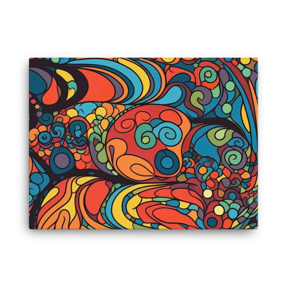 Psychedelic Pattern canvas - Posterfy.AI