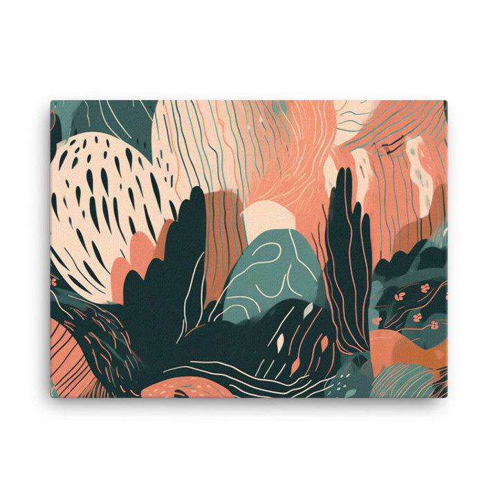 Washed out Pattern canvas - Posterfy.AI
