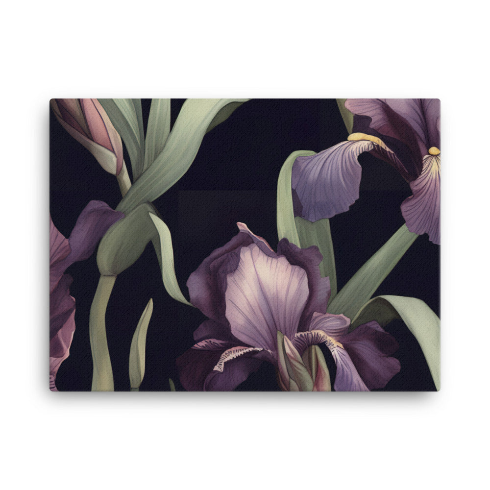 Iris Pattern canvas - Posterfy.AI