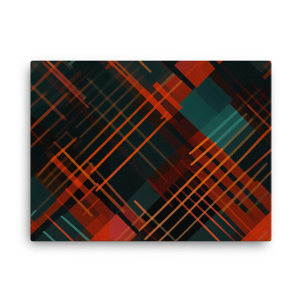 Tartan Pattern canvas - Posterfy.AI