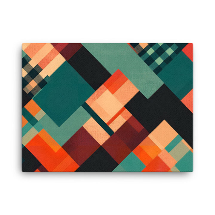 Plaid Pattern canvas - Posterfy.AI