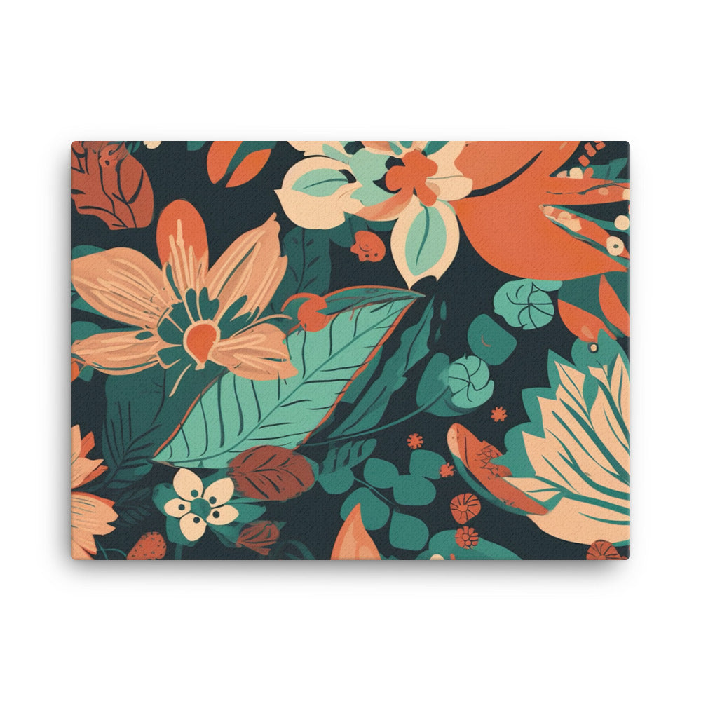 Floral Pattern canvas - Posterfy.AI