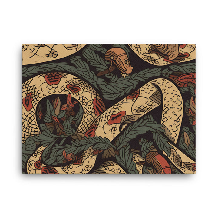 Snake slithers Pattern canvas - Posterfy.AI