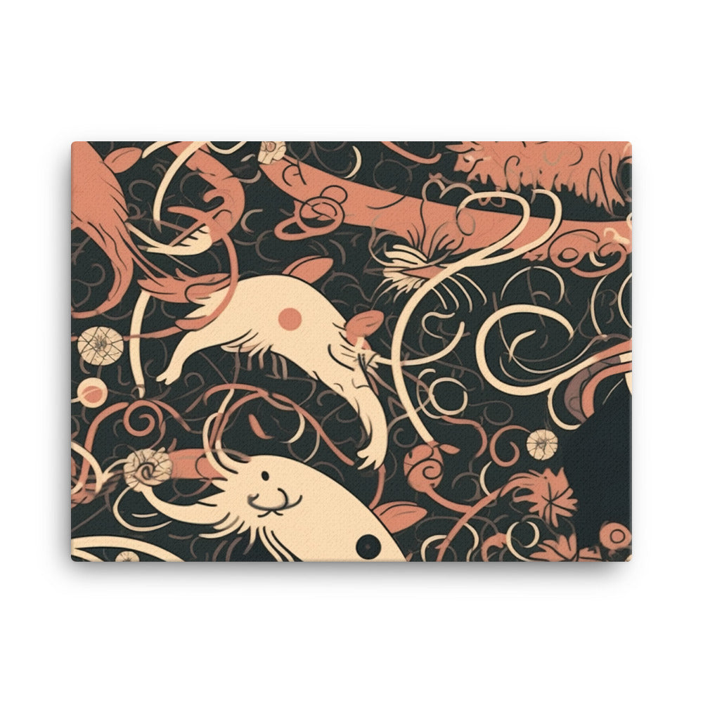 Rat tails Pattern canvas - Posterfy.AI