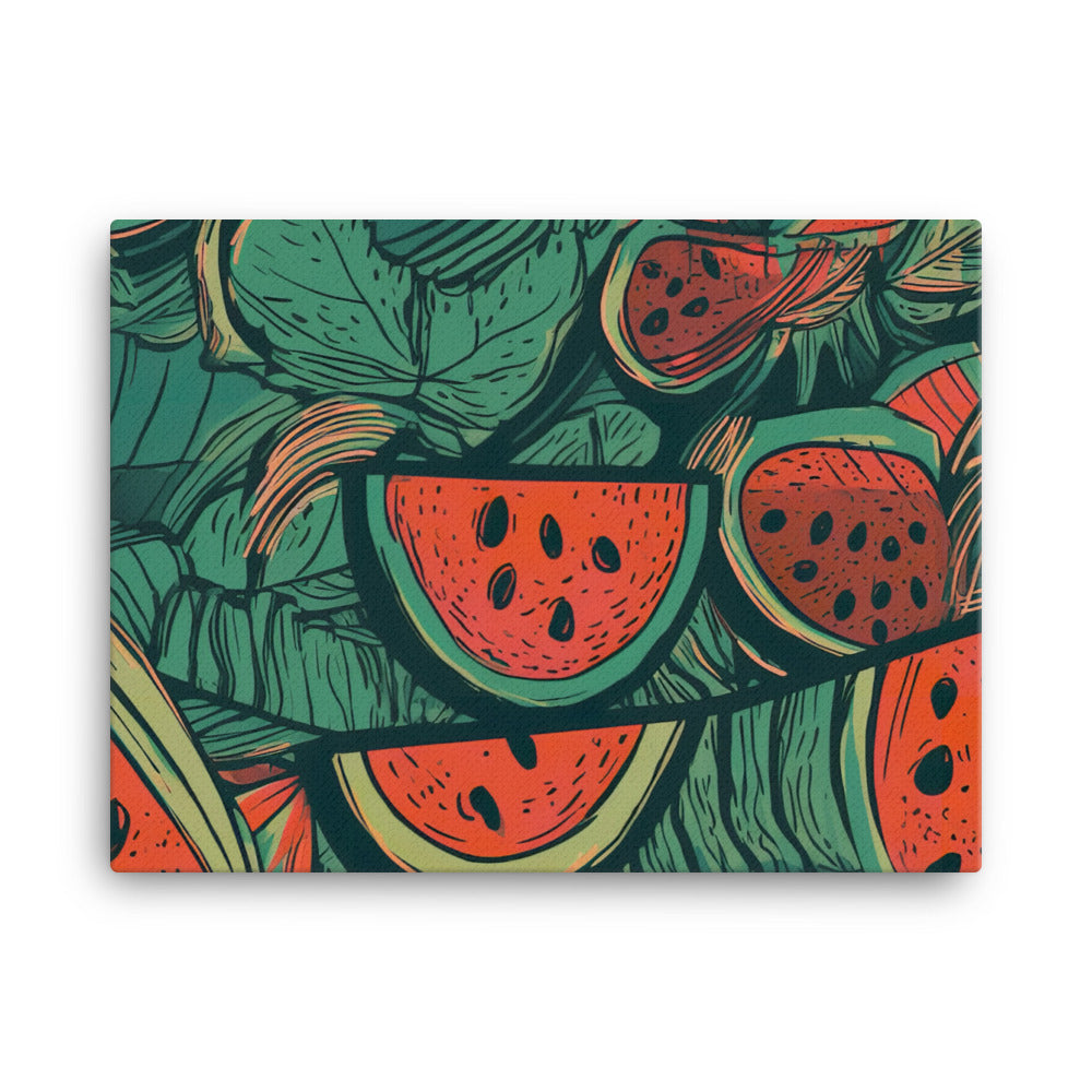 Watermelons Pattern canvas - Posterfy.AI