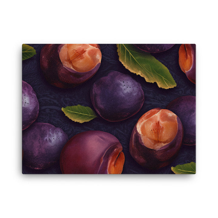 Plums Pattern canvas - Posterfy.AI