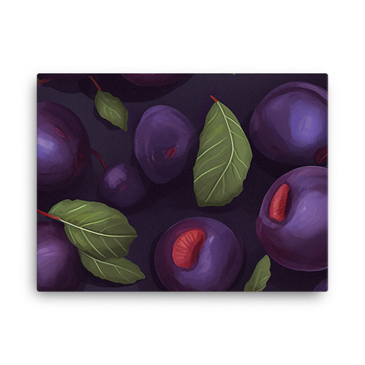 Plums Pattern canvas - Posterfy.AI