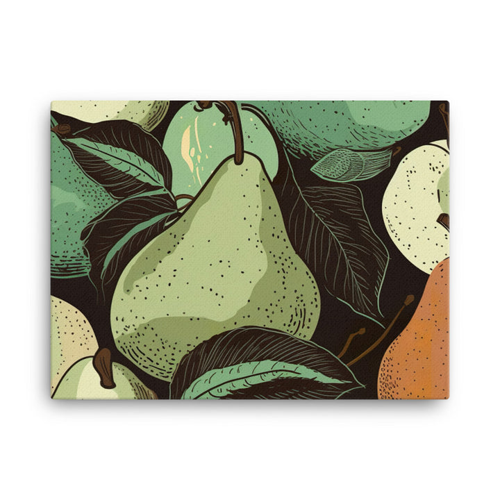 Pears Pattern canvas - Posterfy.AI