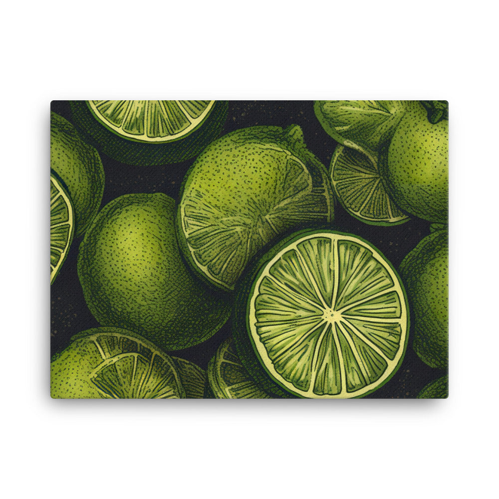 Limes Pattern canvas - Posterfy.AI