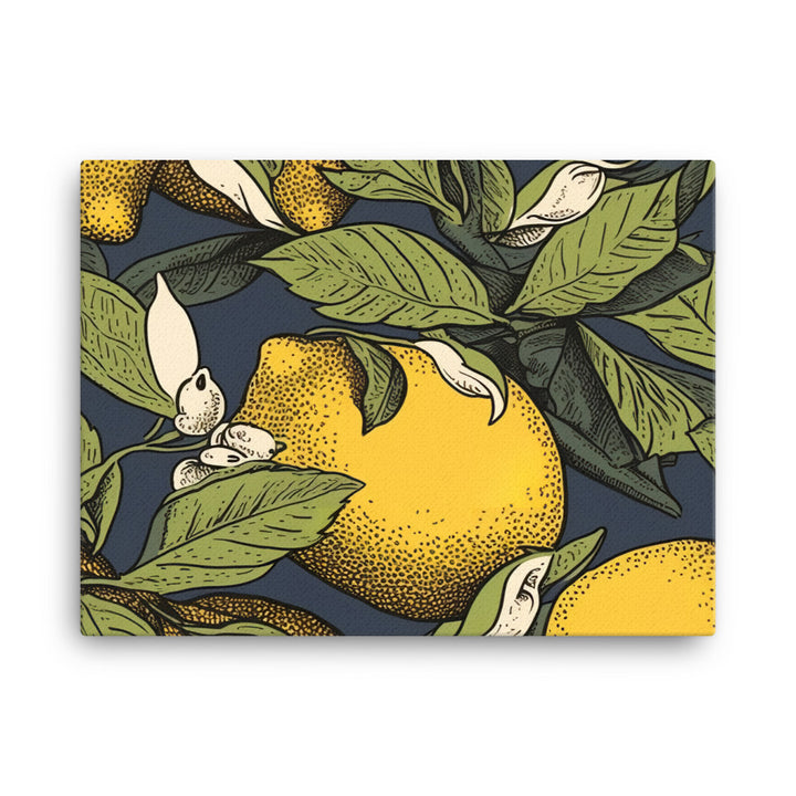 Lemons Pattern canvas - Posterfy.AI