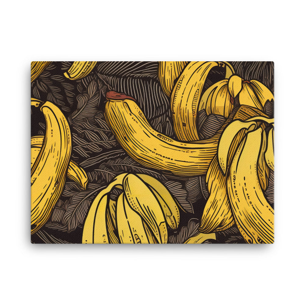 Bananas Pattern canvas - Posterfy.AI