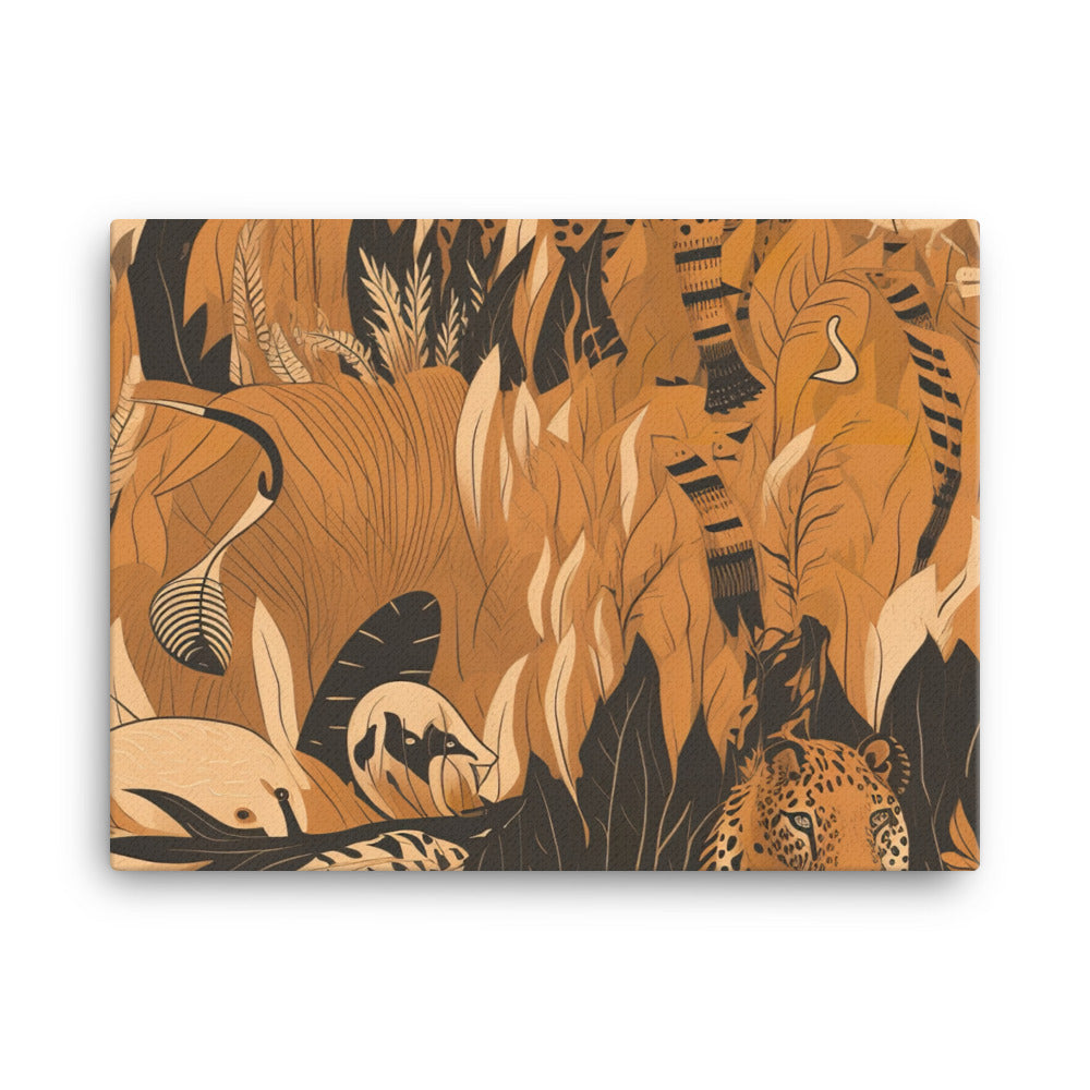 Wild Animal Pattern canvas - Posterfy.AI