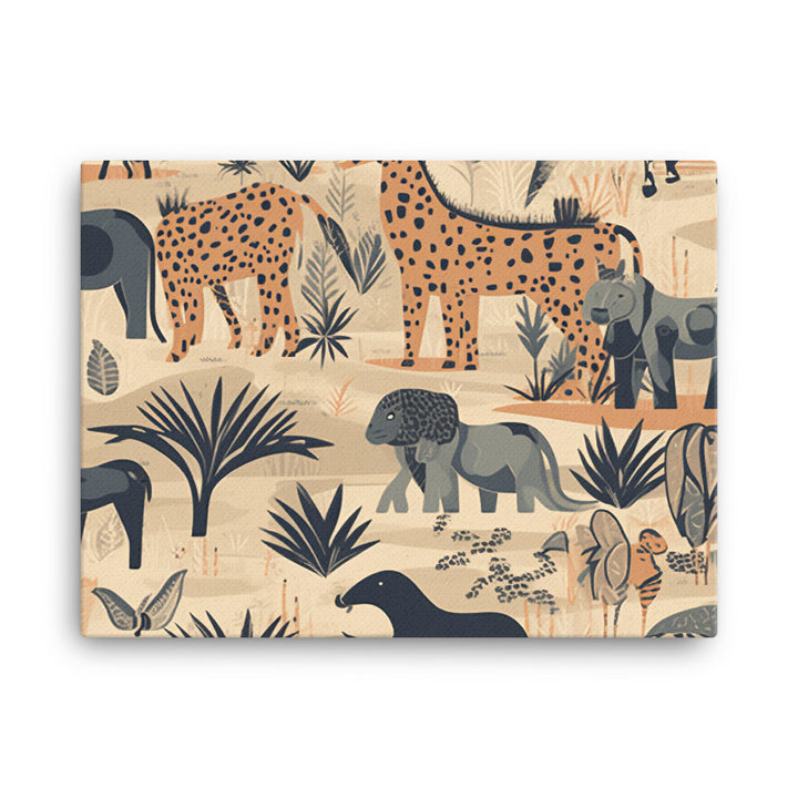 Safari Pattern canvas - Posterfy.AI