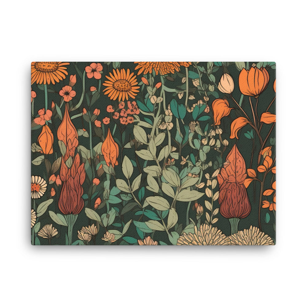 Wildflowers Pattern canvas - Posterfy.AI