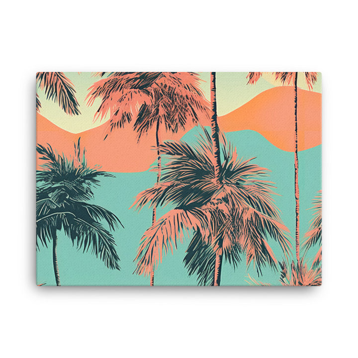 Palm Trees Pattern canvas - Posterfy.AI