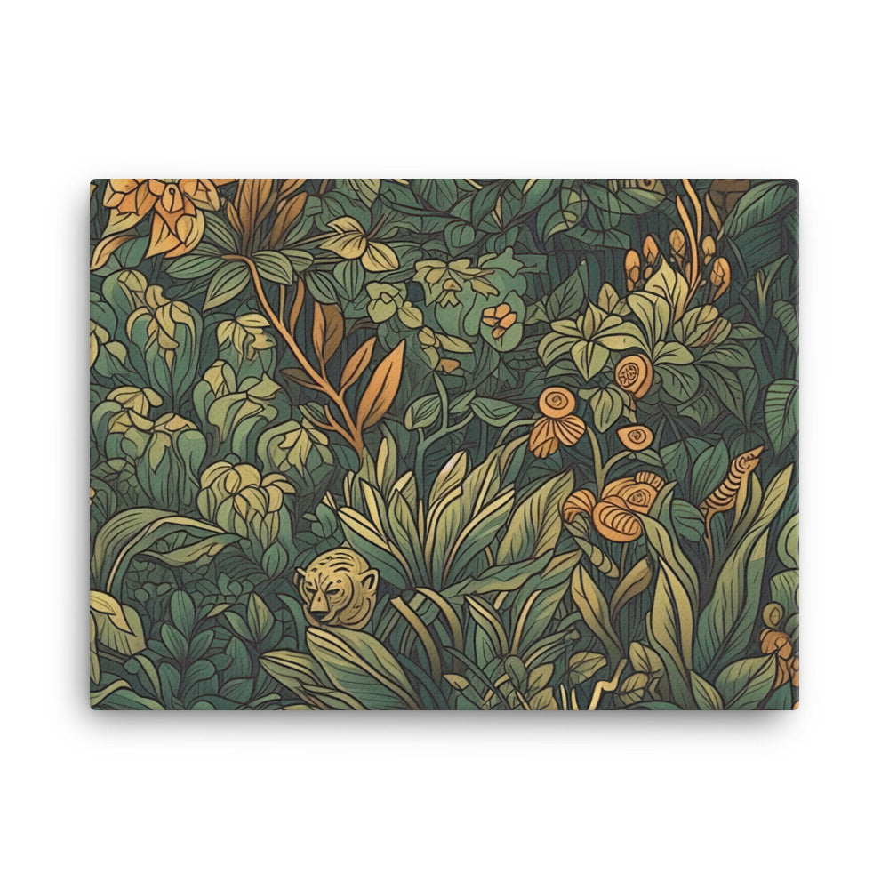 Jungle Pattern canvas - Posterfy.AI