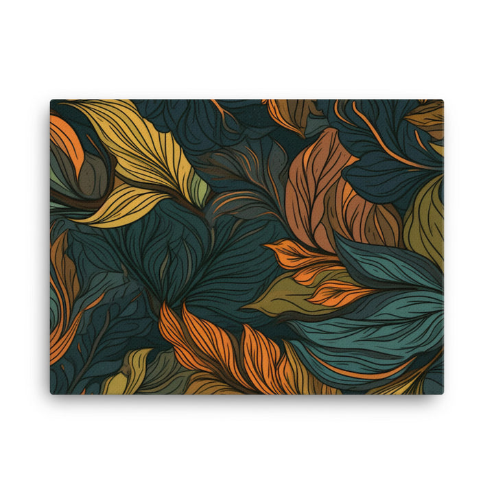 Foliage Pattern canvas - Posterfy.AI