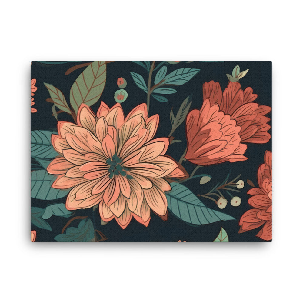Flowers Pattern canvas - Posterfy.AI