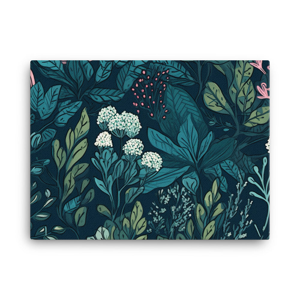 Botanical Pattern canvas - Posterfy.AI
