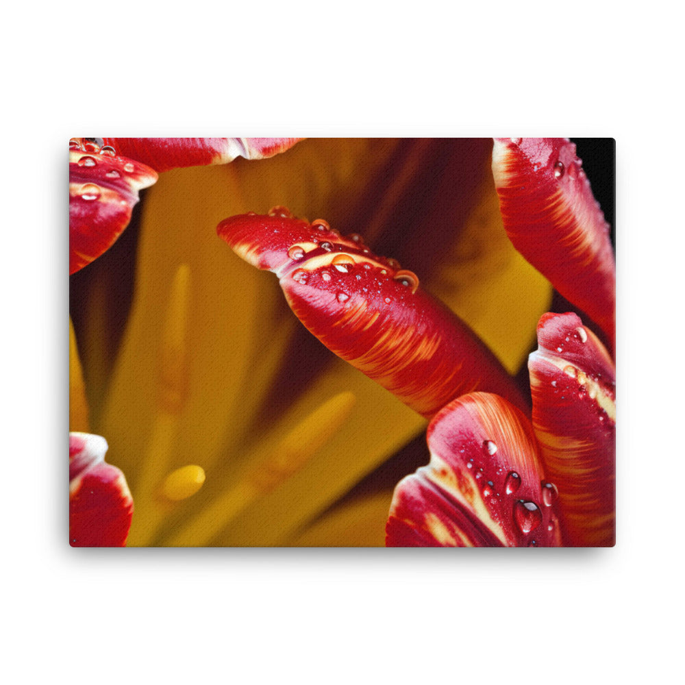 A Close-Up View of the Beauty of Tulips canvas - Posterfy.AI