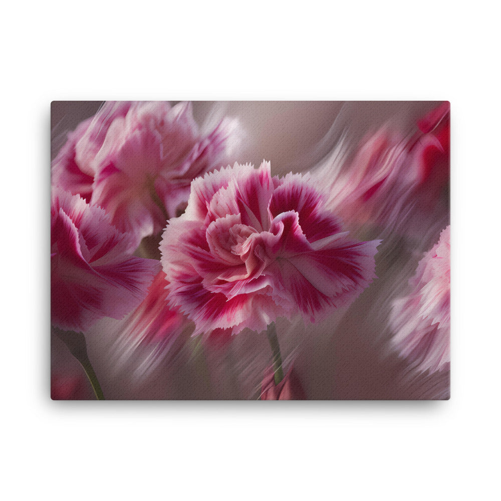 Carnations in Motion canvas - Posterfy.AI