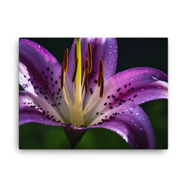 Purple Lily at Dawn canvas - Posterfy.AI