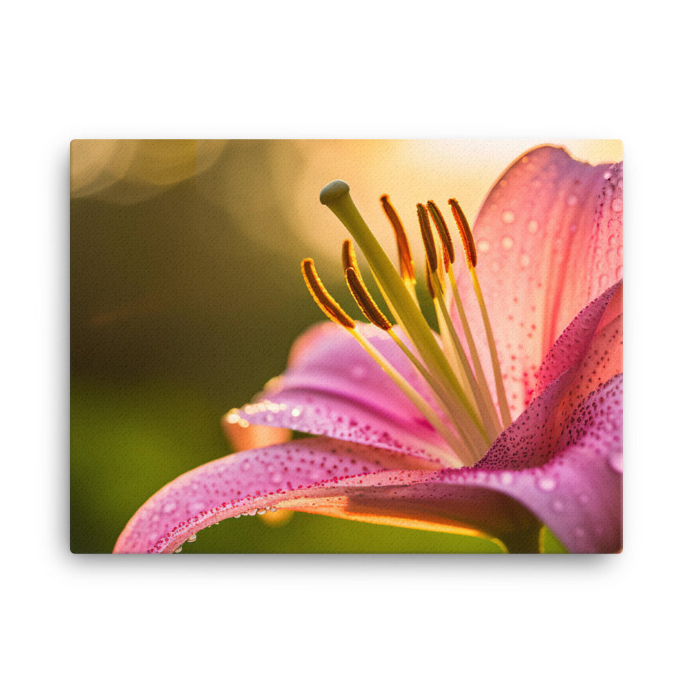 Pink Lily in the Sunlight canvas - Posterfy.AI