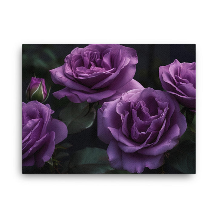 Regal Purple Roses canvas - Posterfy.AI