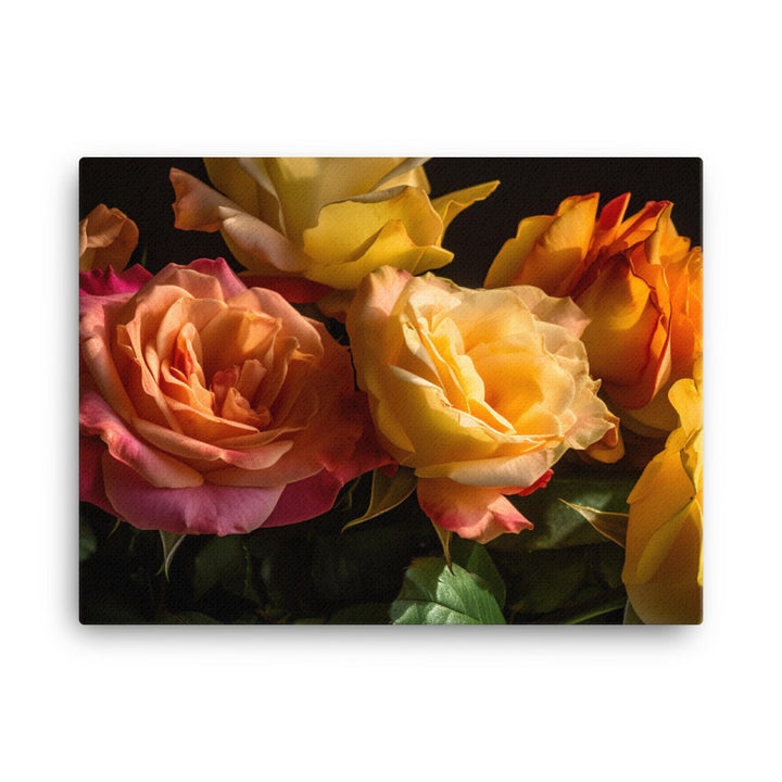 Radiant Roses canvas - Posterfy.AI