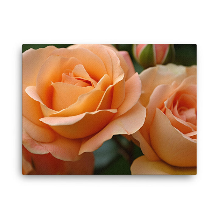 Lively Orange Roses canvas - Posterfy.AI