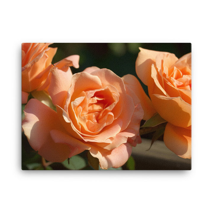 Lively Orange Roses canvas - Posterfy.AI