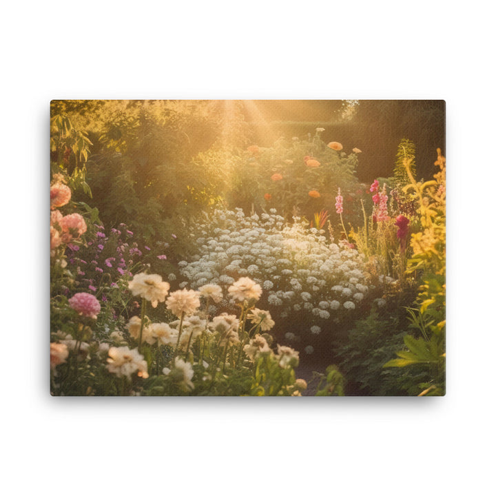 Golden Hour Garden canvas - Posterfy.AI