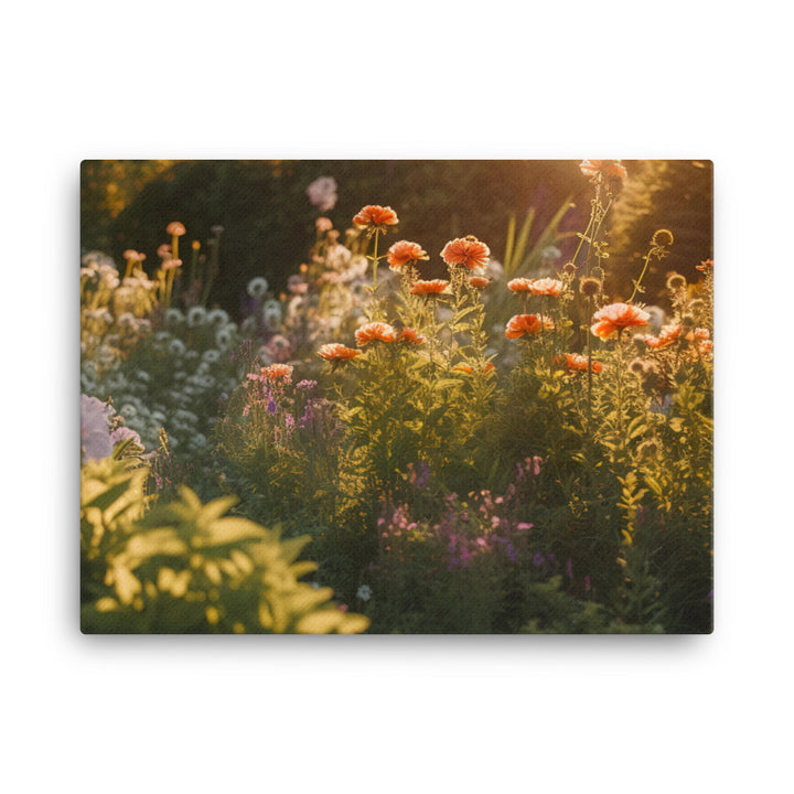 Golden Hour Garden canvas - Posterfy.AI