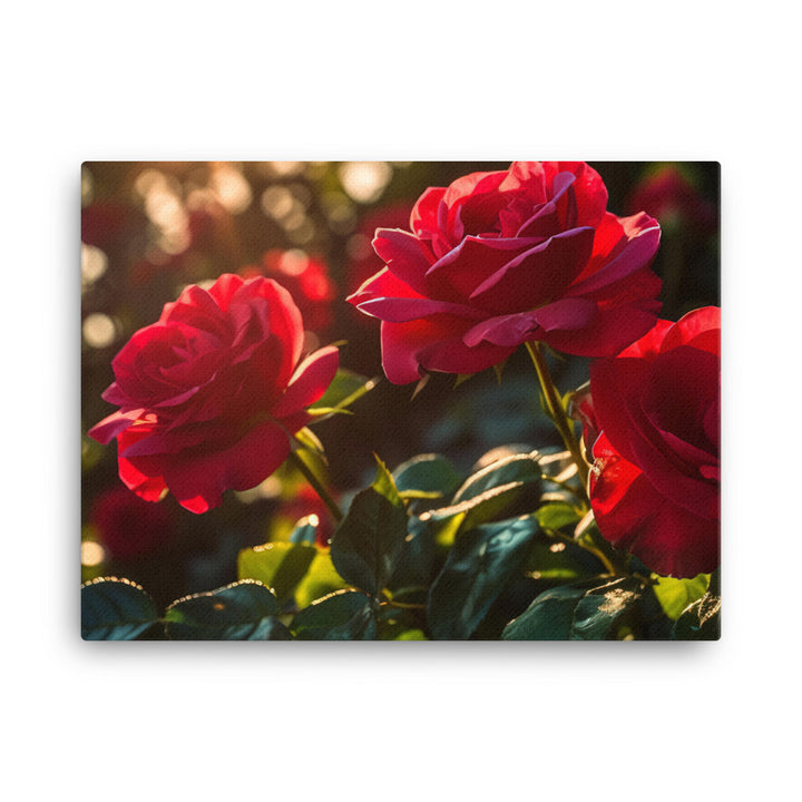 A Sea of Red Roses canvas - Posterfy.AI