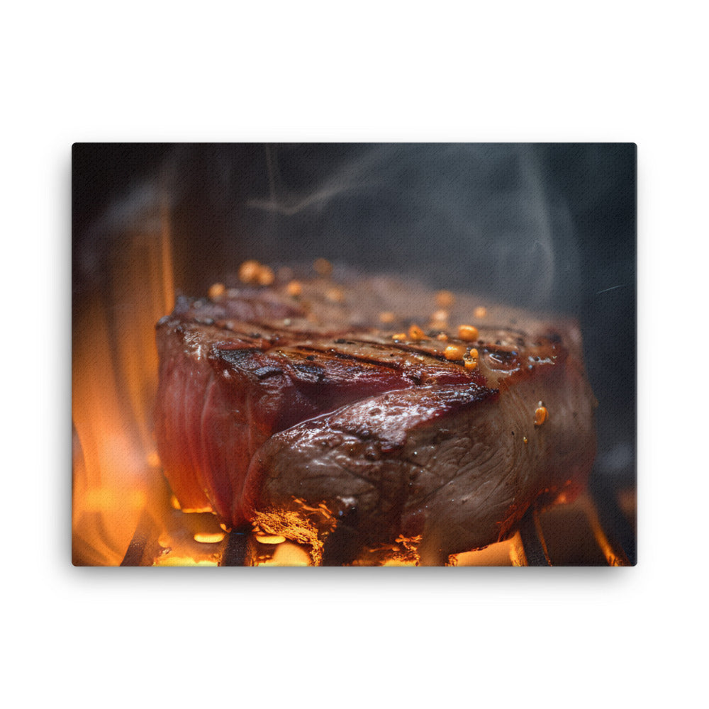 Sizzling Grill canvas - Posterfy.AI