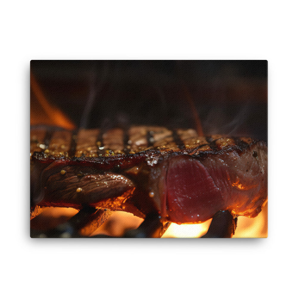 Sizzling Grill canvas - Posterfy.AI