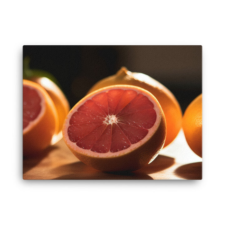 Pink Citrus Sunrise canvas - Posterfy.AI