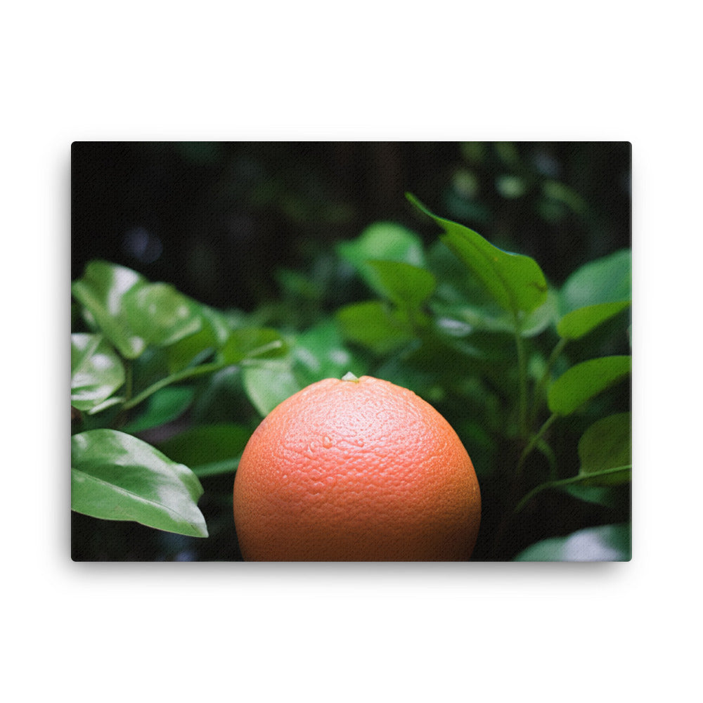 Grapefruit and Greens canvas - Posterfy.AI