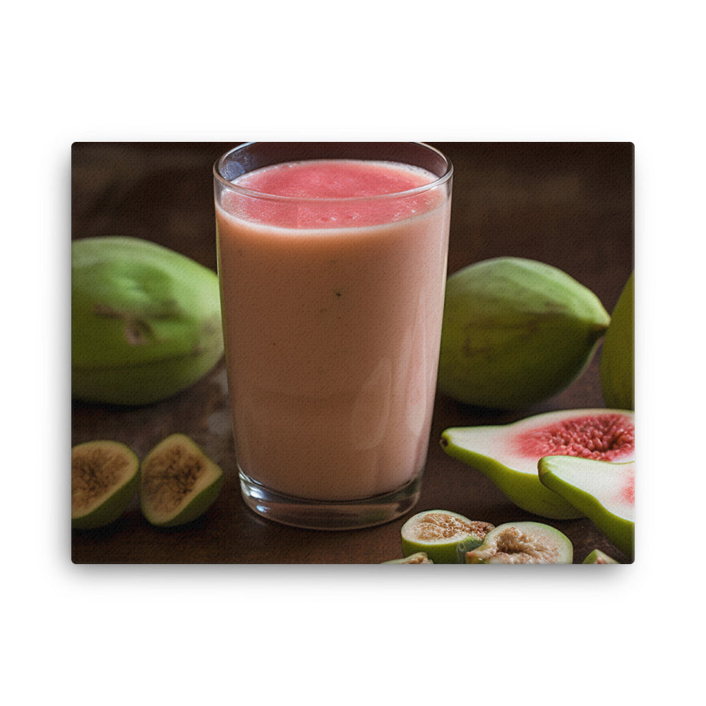 Guava Smoothie Bliss canvas - Posterfy.AI