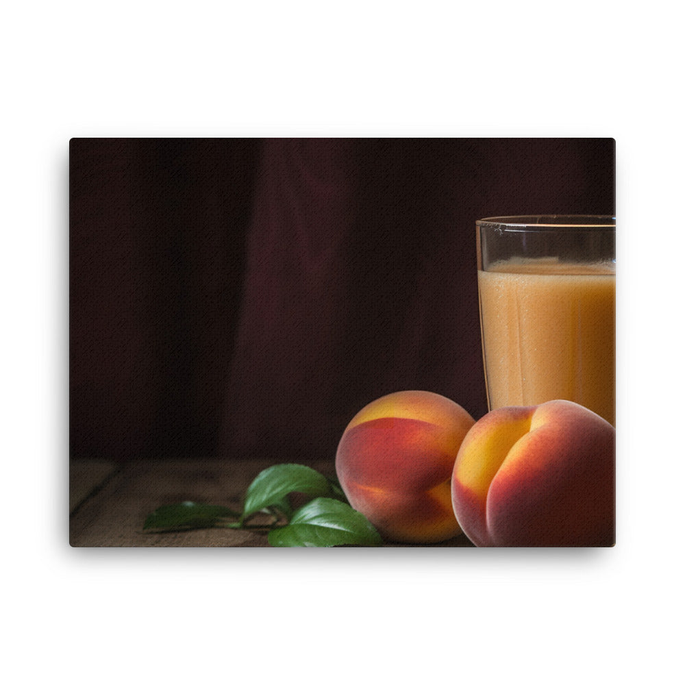 Peach Smoothie canvas - Posterfy.AI