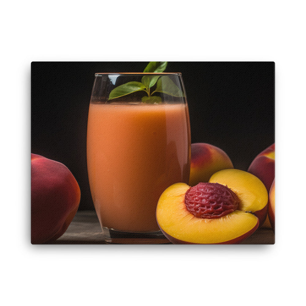 Peach Smoothie canvas - Posterfy.AI