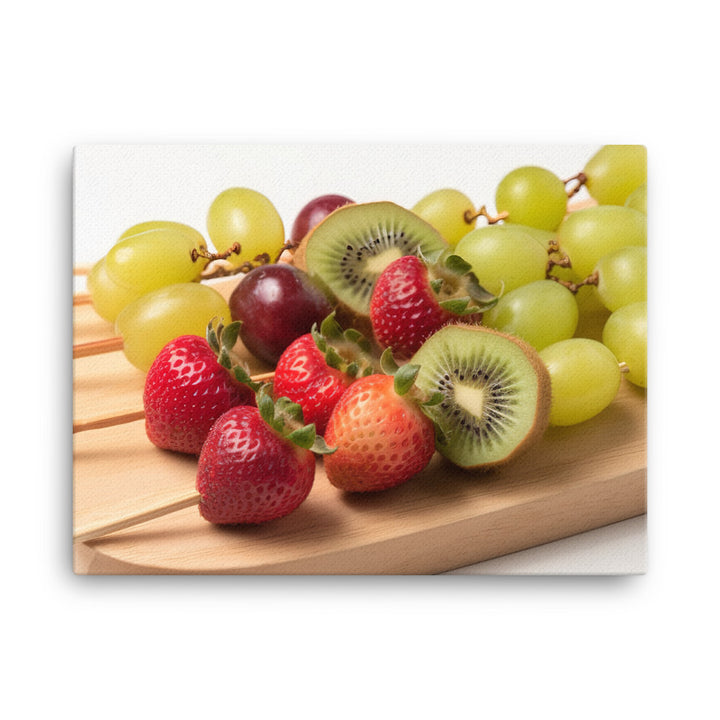 Kiwi Fruit Skewers canvas - Posterfy.AI