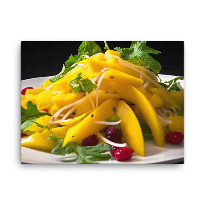 Mango Salad Sensation canvas - Posterfy.AI