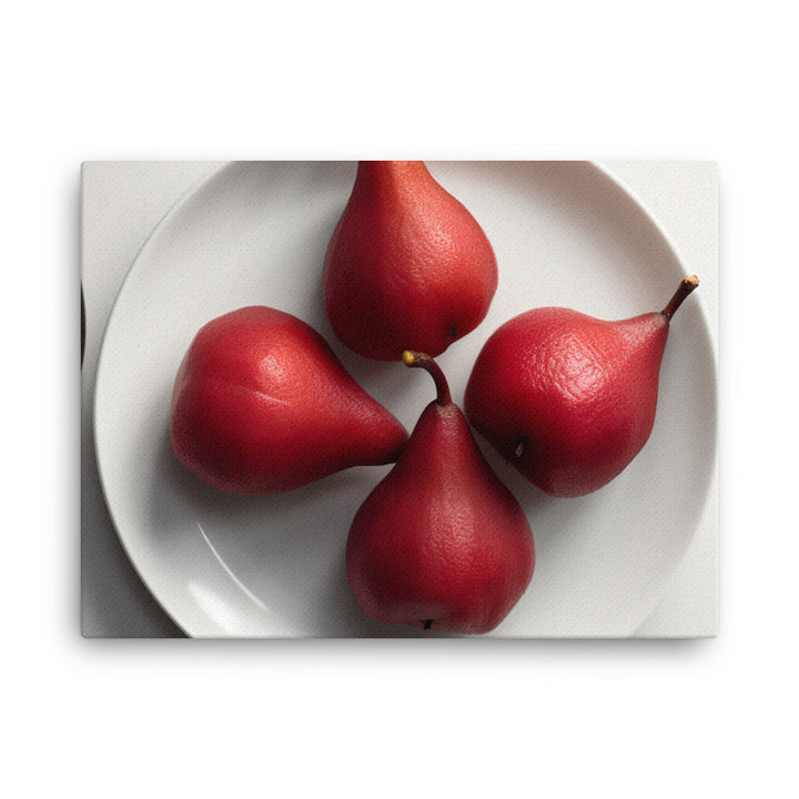 Red Anjou Pears canvas - Posterfy.AI