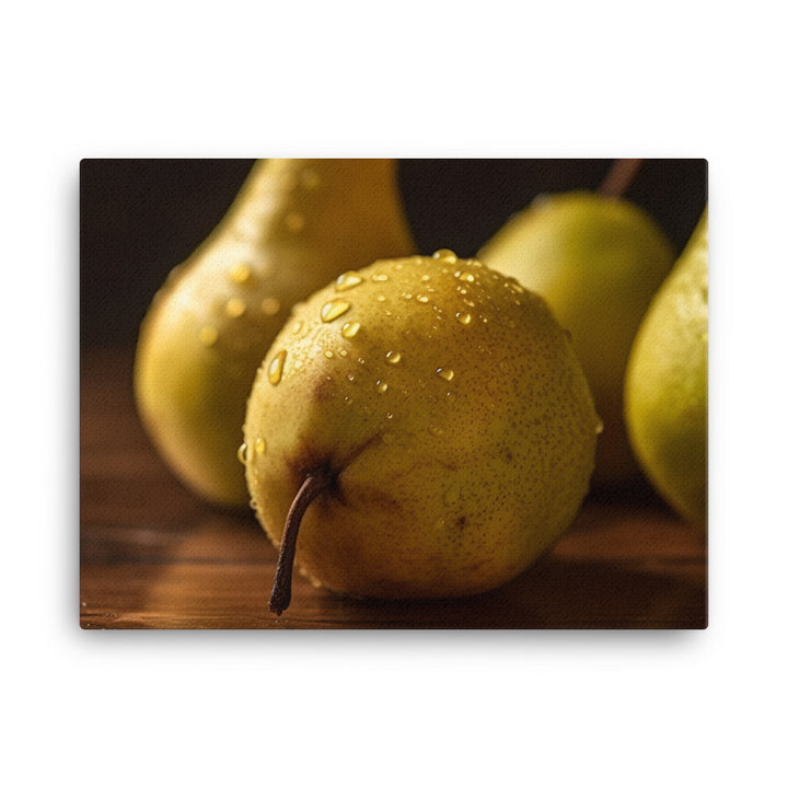 Golden Delicious Pears canvas - Posterfy.AI