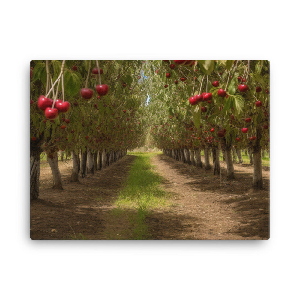 Cherry Picking Season canvas - Posterfy.AI