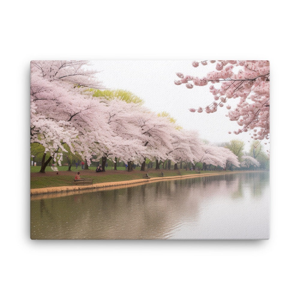 Cherry Blossom Dreams canvas - Posterfy.AI