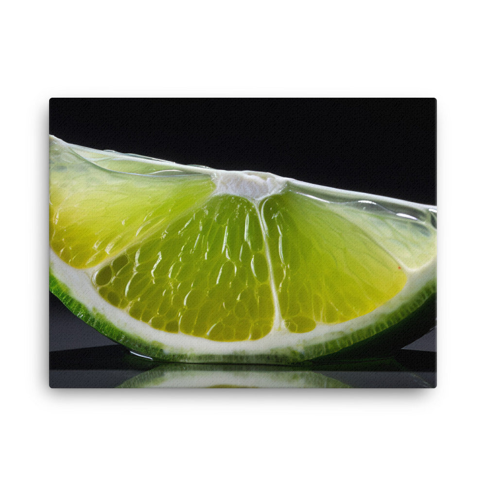 Lime Wedge canvas - Posterfy.AI